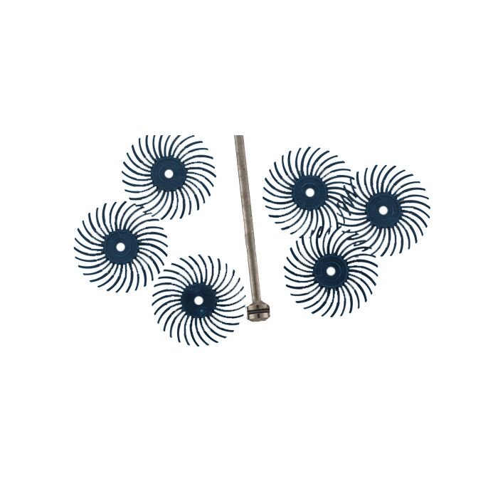 BLUE RADIAL DISC SET WITH SCREW TOP MANDREL
