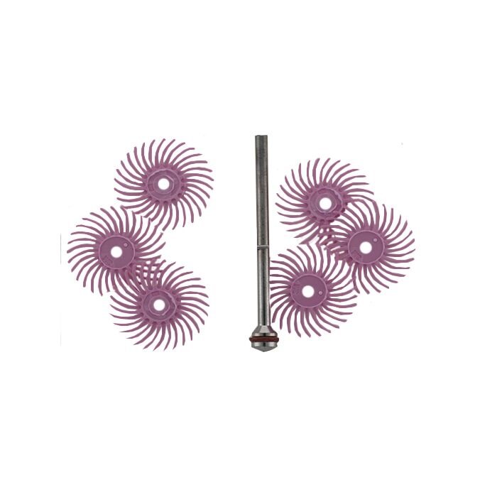 PINK RADIAL DISC SET WITH SCREW TOP MANDREL