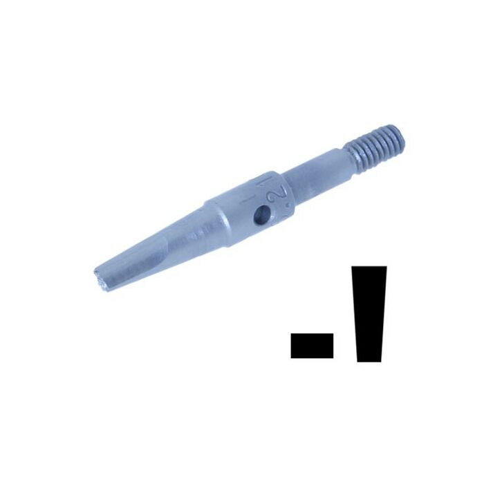 BADECO HAMMER ACTION RECTANGLE TIP, 1.00 x 2.00MM