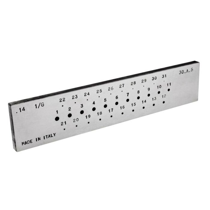 Drawplate, Round, 31 Holes, 3.00 - 0.50mm