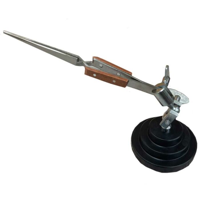 Jewellers Third hand with tweezers