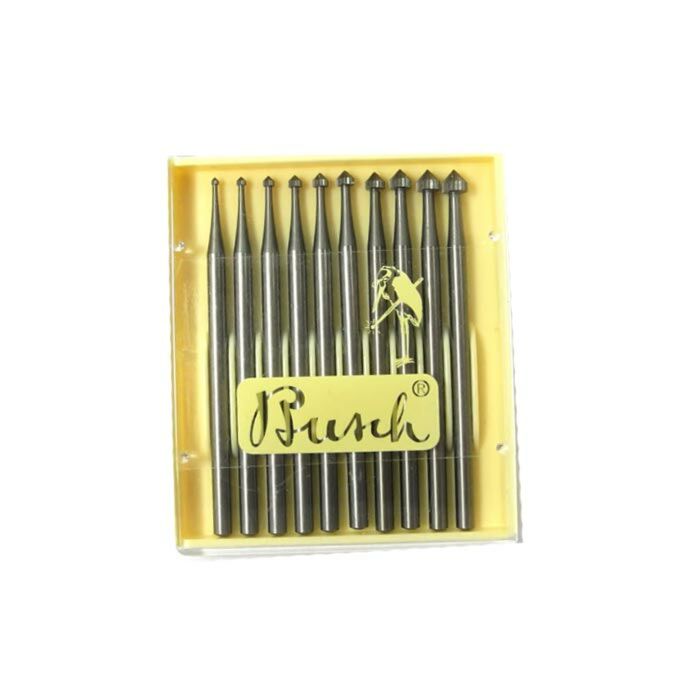 BUSCH STONE SETTING BURR SET, 413, 3.50MM TO 8.00MM