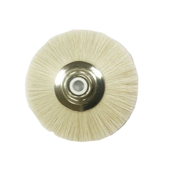 SUPER SOFT WHITE GOAT HAIR BRUSH FOR POLISHING MOTOR