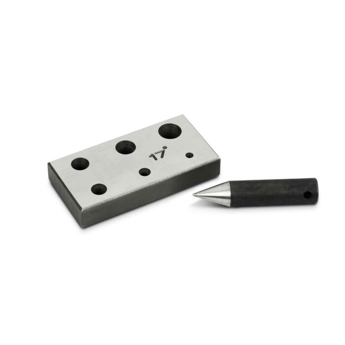 Wheatsheaf Collet Block and Punch, 17°, 6 Hole