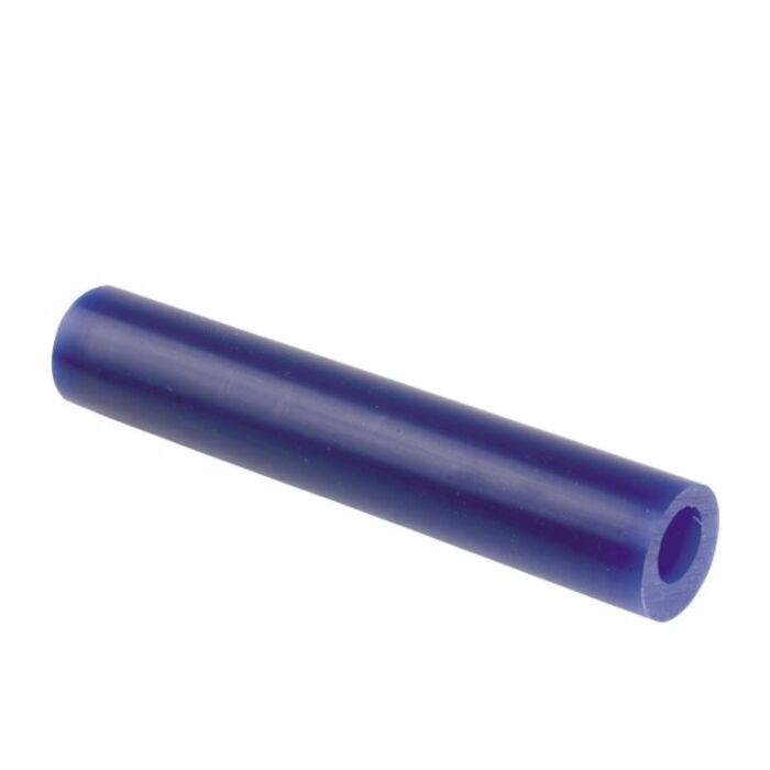Blue Wax Round Tube 27mm with off centered hole