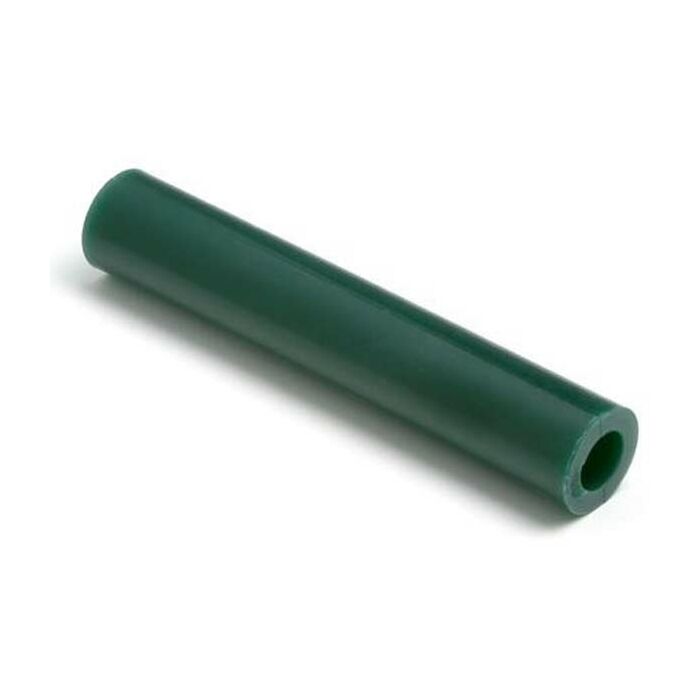 Green Wax Round Tube 27mm with centered hole