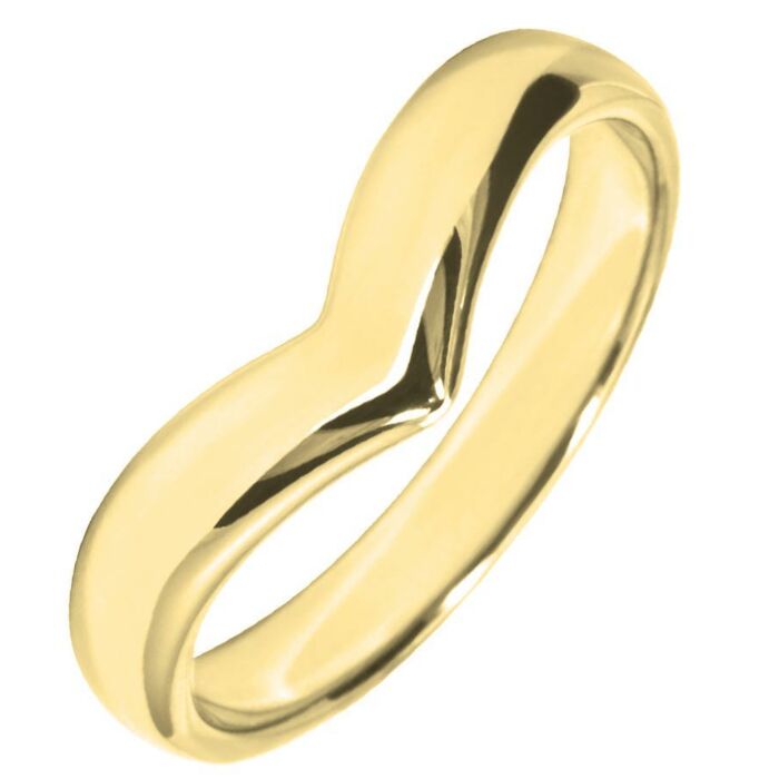 3mm Wishbone Shaped Wedding Ring | W262