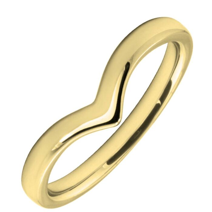 2.5mm Shaped Wedding Ring | W296