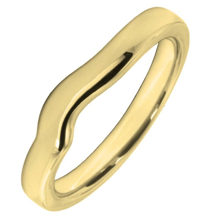 2.5mm Shaped Wedding Ring | W297