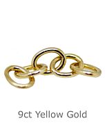 9CT YELLOW GOLD CUFFLINK CHAIN