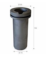 Graficarbo graphite crucible holds 4kg gold