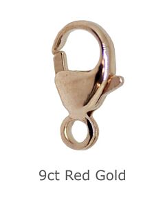 9ct RED GOLD CARABINERS CATCH 9mm