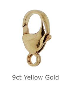 9ct yellow gold Carabiner Catch 11mm