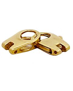 9ct Yellow Gold Two Part Trigger married Clasp, Double legged