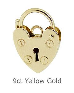 9ct yellow gold padlock 11mm
