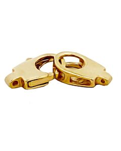 9ct Yellow Gold Two Part Trigger married Clasp, One legged