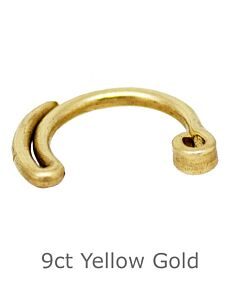 9ct Yellow Gold Padlock Hasp 11mm