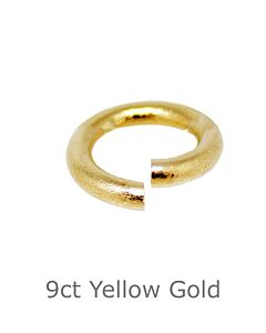 Jump Ring 6mm, light weight, 9ct yellow gold
