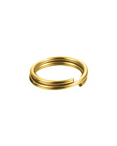 9ct Yellow Gold Split Ring, small keyring 6mm