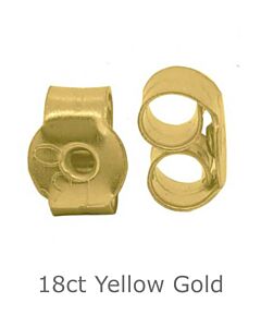18ct Yellow Gold earing scrolls backs | SMO Gold