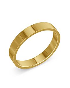Flat Shape 18ct Yellow Gold Wedding Rings