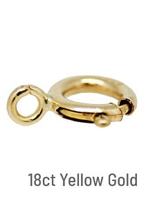 18ct Yellow Gold Bolt Ring 6mm