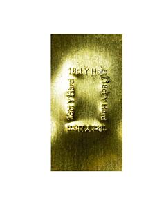 Hard Solder Panel 18ct Yellow Gold