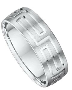 7mm Fancy Gold Wedding Ring | 967A01G