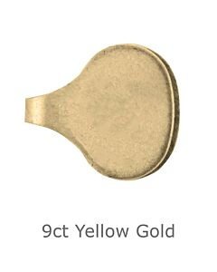 9ct yellow gold Chain End Cap 6mm