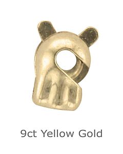 9ct Yellow Gold Revolver safety catch 4.8 x 3.25mm