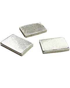 Sterling Silver Rectangular Stamped Shape 18.00 x 12.00 x 2.00mm