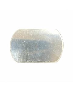 SILVER BLANK DOG TAG STAMPED SHAPE