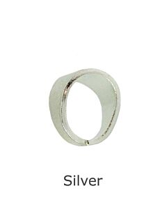 SILVER PENDANT SMALL OVAL LOOP 6.4MM HEIGHT