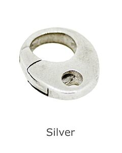 SILVER OVAL TRIGGER CLASP 19.5mm x 12mm
