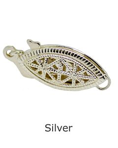 Silver pearl clasp