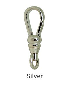 SILVER SWIVEL ALBERT CLASP | MOVEABLE LOOP 20.00MM