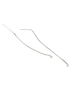 SILVER THREADER BOX CHAIN 80MM