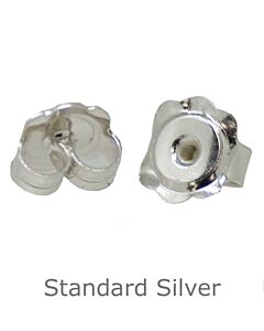 SILVER LARGE EARRING BACK SCROLLS