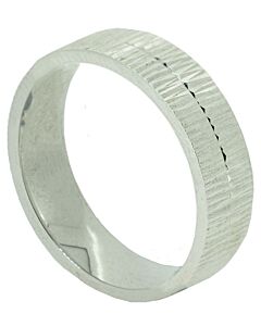 Wedding Ring Diamond Cut 46 Central Line With Full Linear Cuts Polish Finish