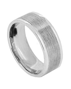 Wedding Ring Diamond Cut 23 Shallow Stepped Edge Matt Finish