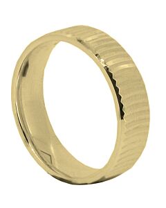 Wedding Ring Diamond Cut 47 Curved D/C With Bevel Edges Polish Finish