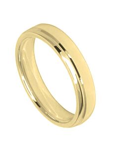 Wedding Ring Diamond CUT 8 OFF SET U GROOVE POLISH FINISH