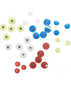 Flexi Plast Mini Push Polishing Disc 12mm - Red (Medium),  TOOLSAB125