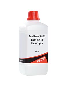 JENTNER LIGHT ROSE COLD GOLD PLATING SOLUTION, JE431, 1000ML, 1GM GOLD