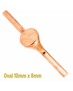 9ct Red Gold Oval signet 10mm x 8mm | Unfinished signet stamping