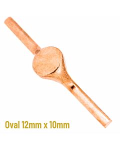 9ct Red Gold Oval signet 12mm x 10mm | Unfinished signet stamping