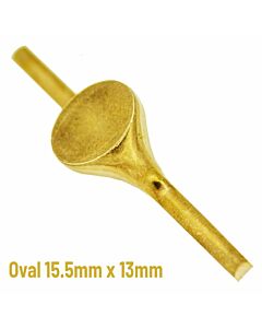 9ct Yellow Gold Oval signet 15.5mm x 13mm | Unfinished signet stamping