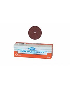 Medium abrasive Pin hole paper discs - Box of 100