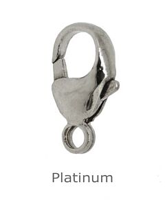 Platinum Carabiner Jewellery Clasp 11mm