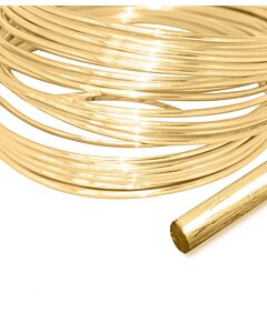 18ct Yellow Gold Round Wire for Jewellery